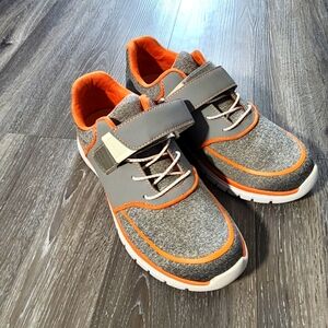 Anodyne Gray and Orange Velcro Sneakers Size 9w